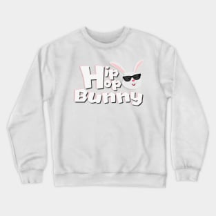 Hip Hop Bunny Face Funny Easter Kids Boys Girls Crewneck Sweatshirt